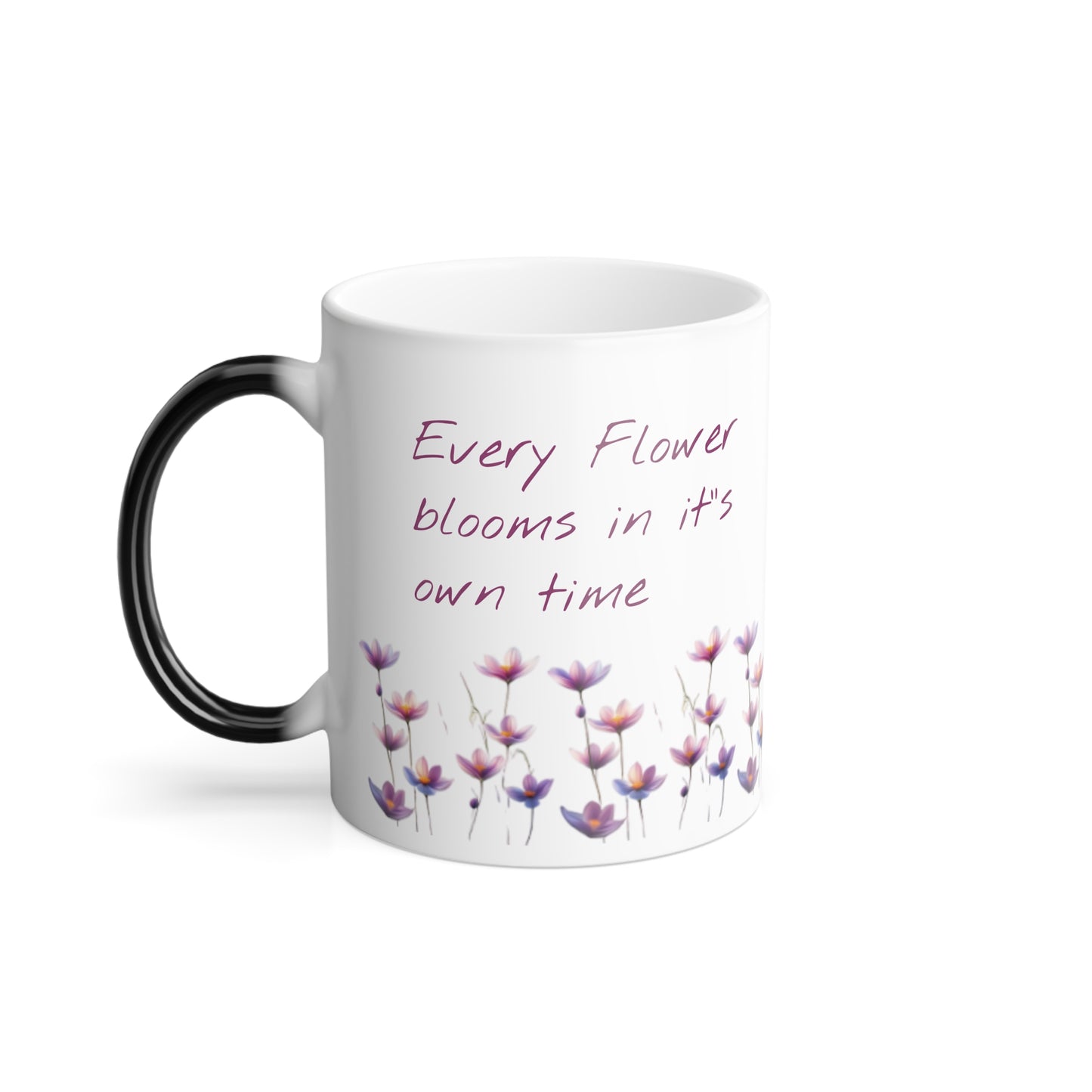 Color Morphing Floral Mug - 11oz Heat Sensitive Coffee Cup