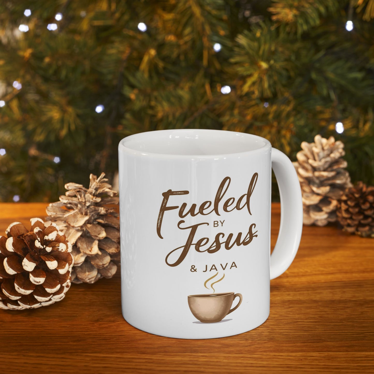Ceramic Mug — "Find Joy in the Little Things" Inspirational Coffee Cup