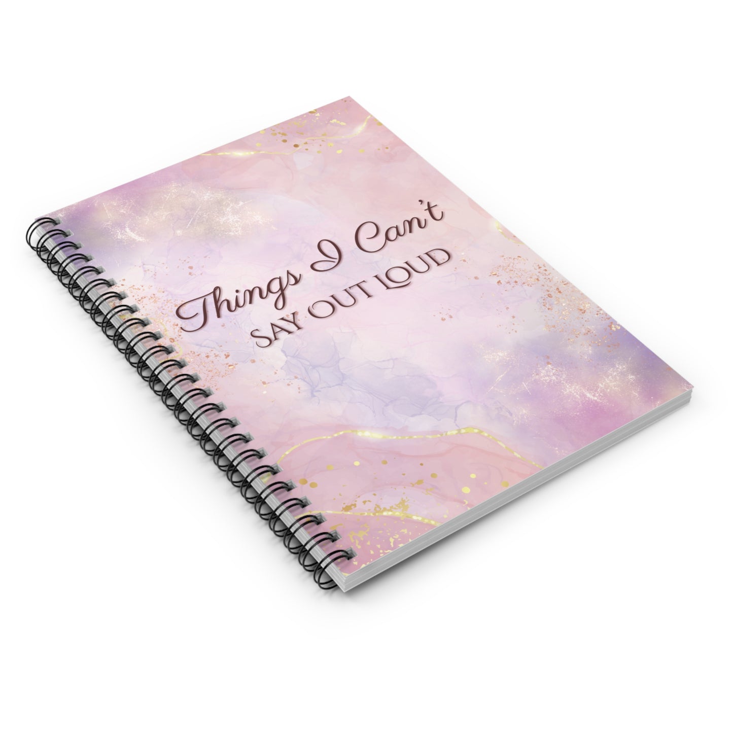 Whimsical Spiral Notebook - Express Your Thoughts, Perfect for Journaling, Gift for Writers, Self-Care, Inspirational Quotes.