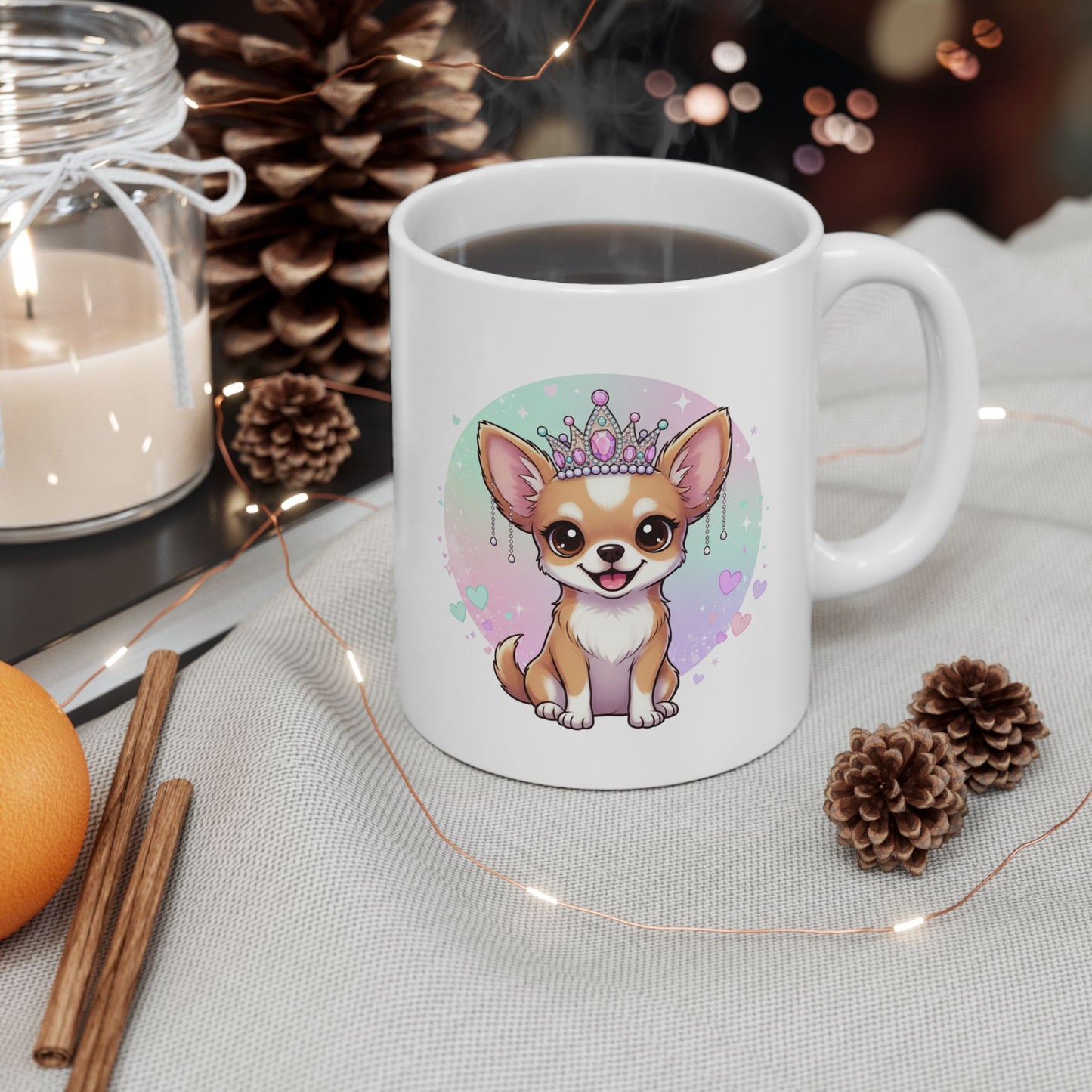 Cute Watercolor Chihuahua Coffee Mug — Pawfect Pup Gift (11oz & 15oz)