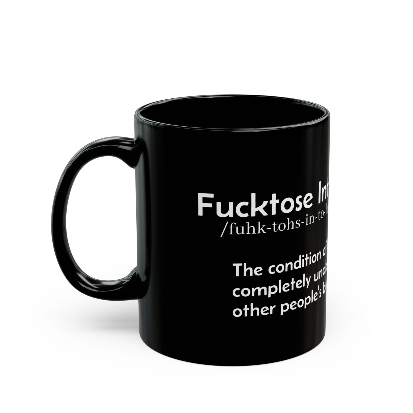 Funny Black Mug - Lactose Intolerant Coffee Cup, Gift for Coworkers, Laugh Out Loud Kitchenware, Perfect for Birthdays, Humor Lovers