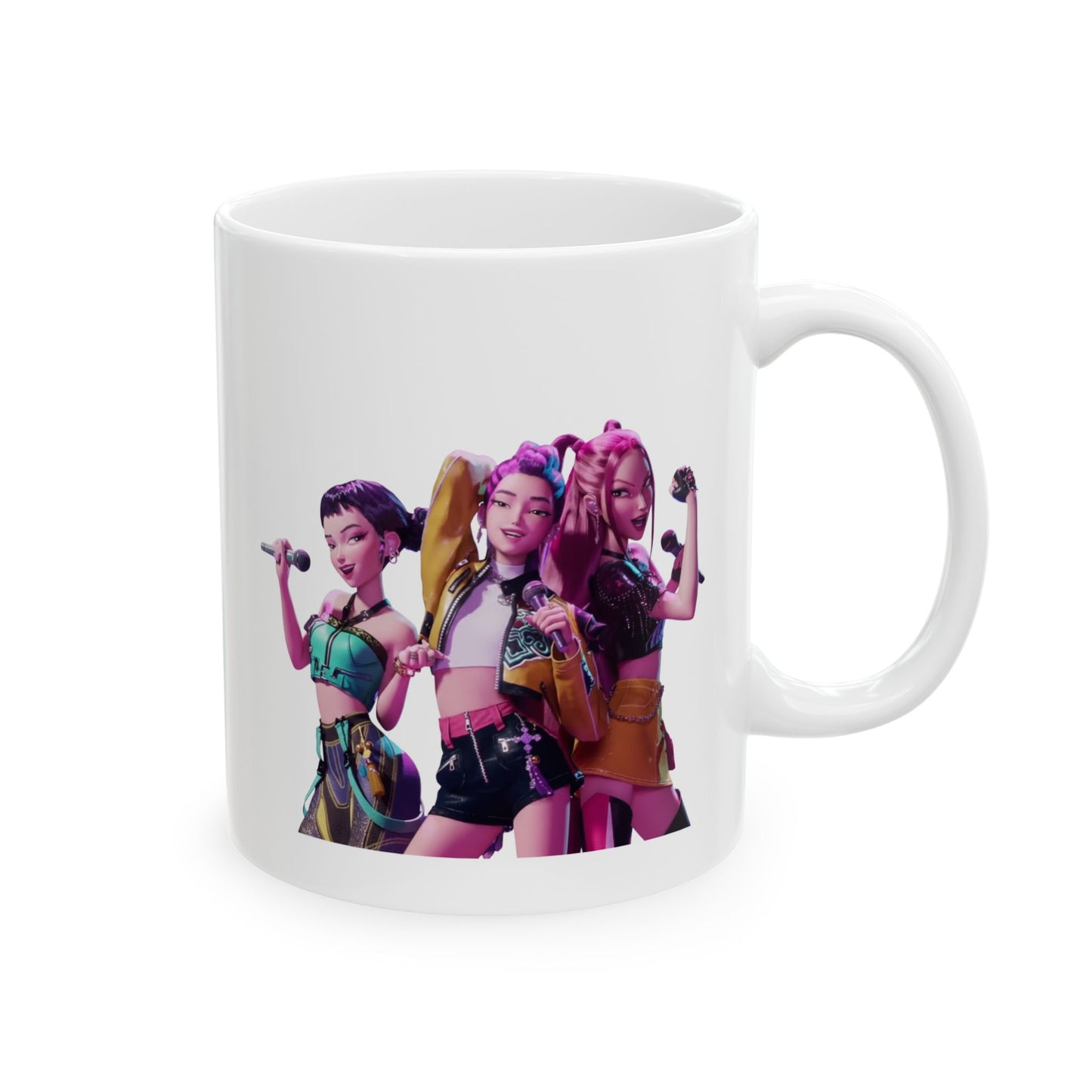 Vocalist Character Ceramic Mug — Pop Star Musician Coffee Cup (11oz/15oz)