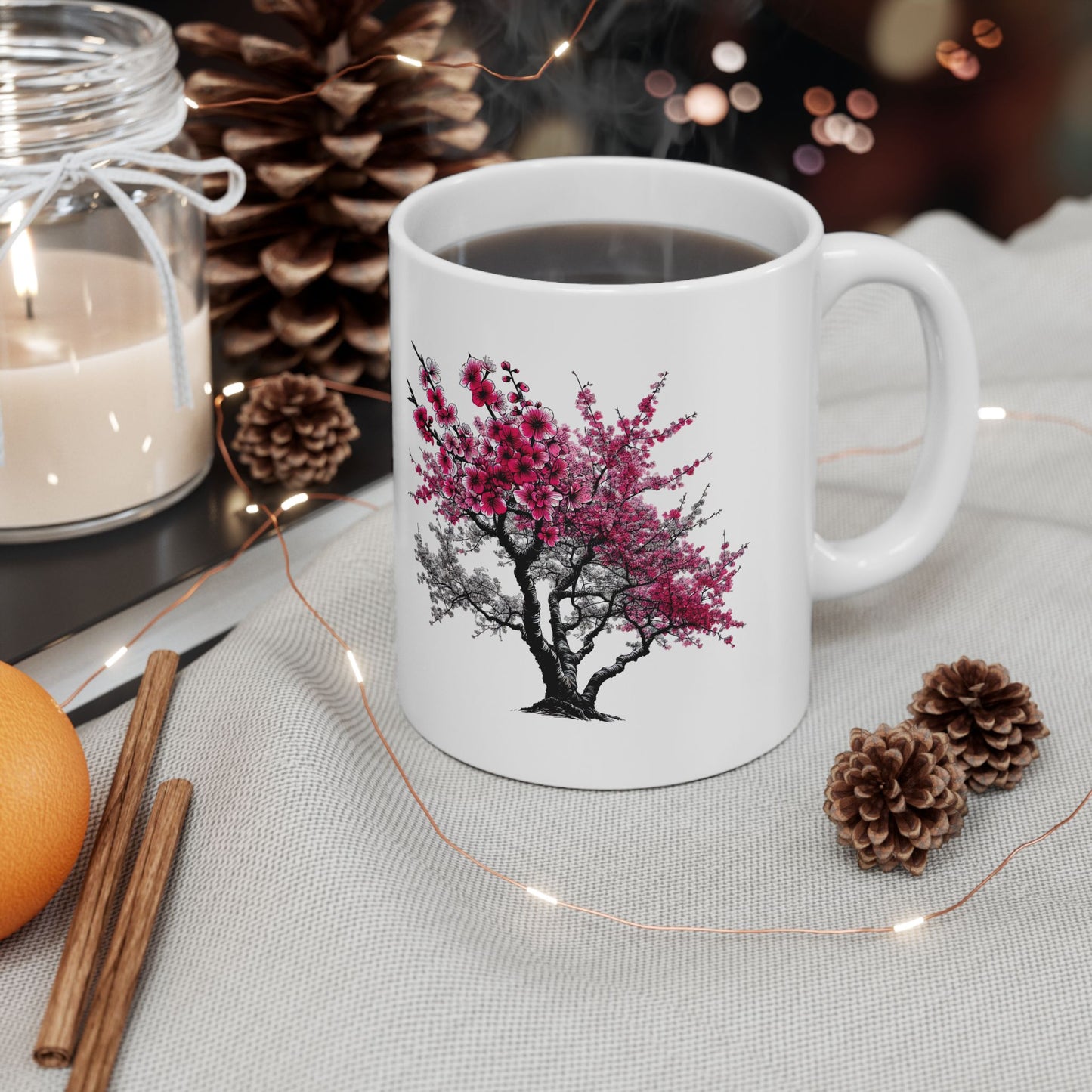 Inspirational Floral Ceramic Mug – "Be Patient, Your Season Will Bring Its Flowers" (11oz & 15oz)