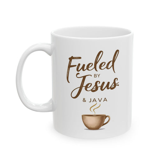 Mug "Fueled by Jesus & Java"