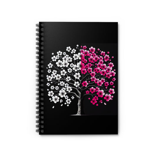 Pink and White Tree journal