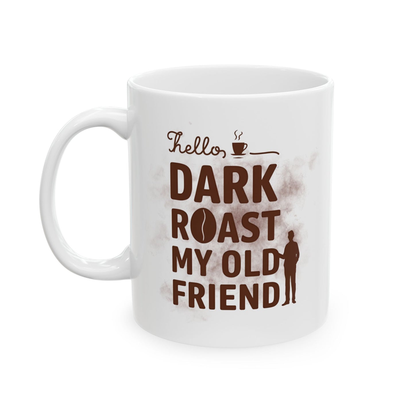 Dog Mom Friends Ceramic Mug — 'Dog Mom' Rustic Coffee Cup for Pet Lovers (11oz, 15oz)