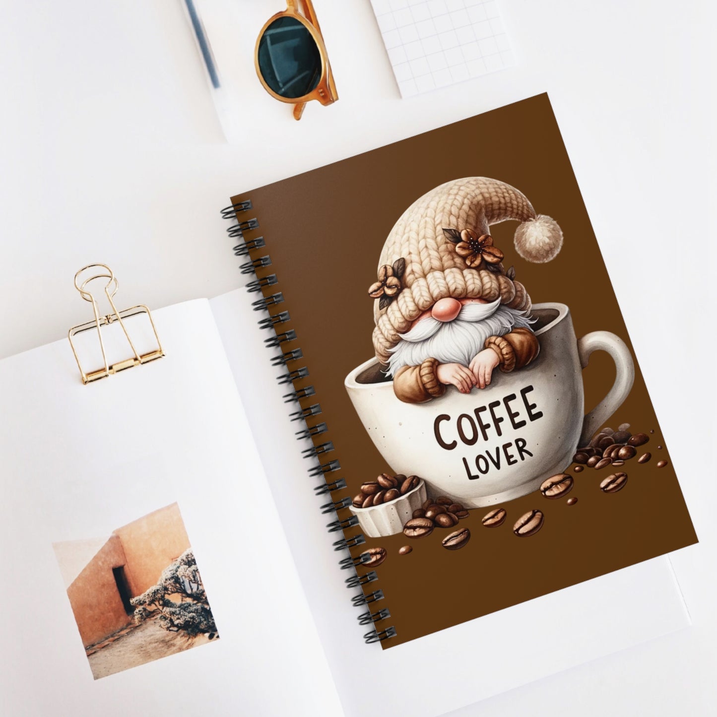 Cozy Coffee Lover Notebook - Perfect for Stationery Enthusiasts, Gift for Coffee Lovers, Daily Journaling, Cute Gnome Design, Creative [...]