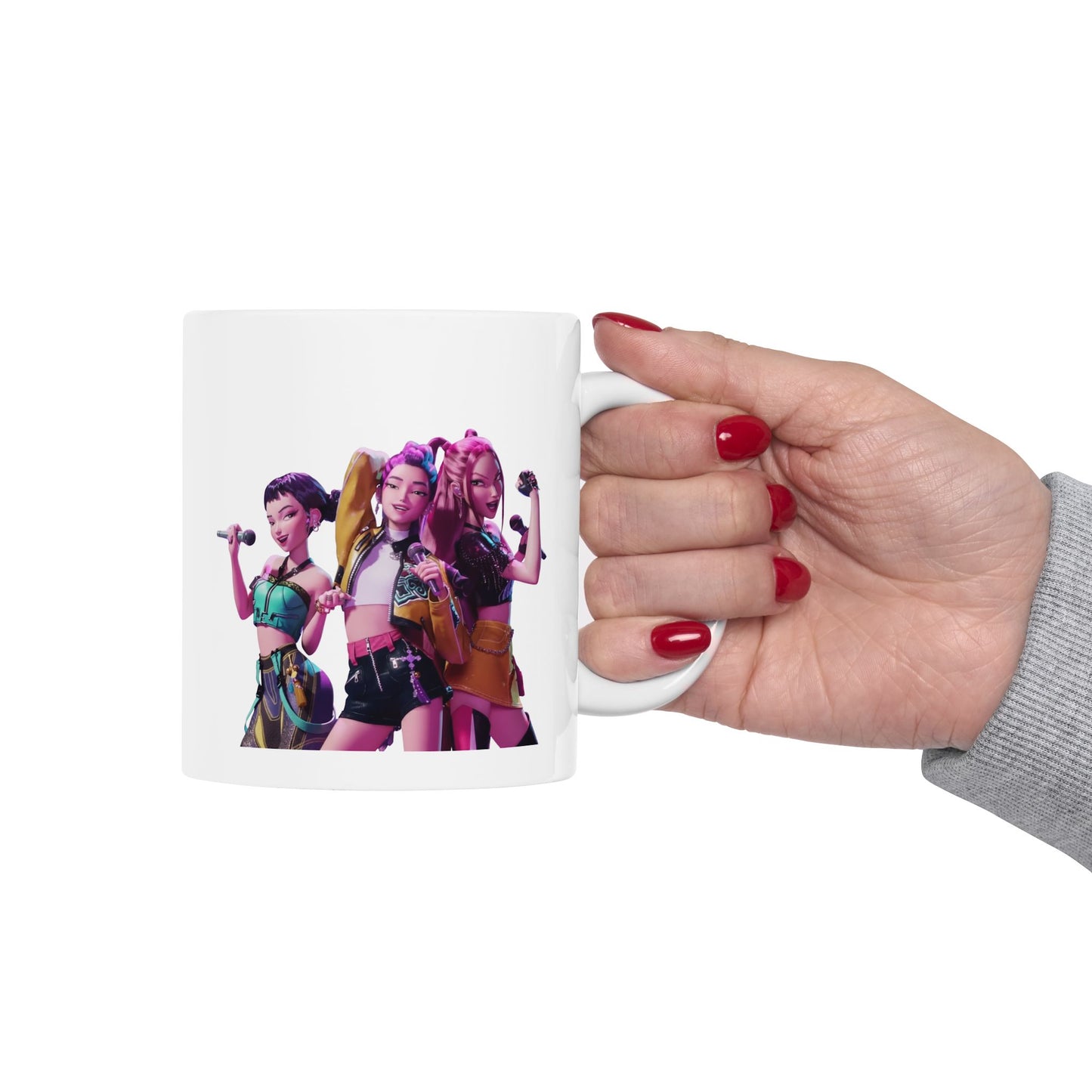 Vocalist Character Ceramic Mug — Pop Star Musician Coffee Cup (11oz/15oz)