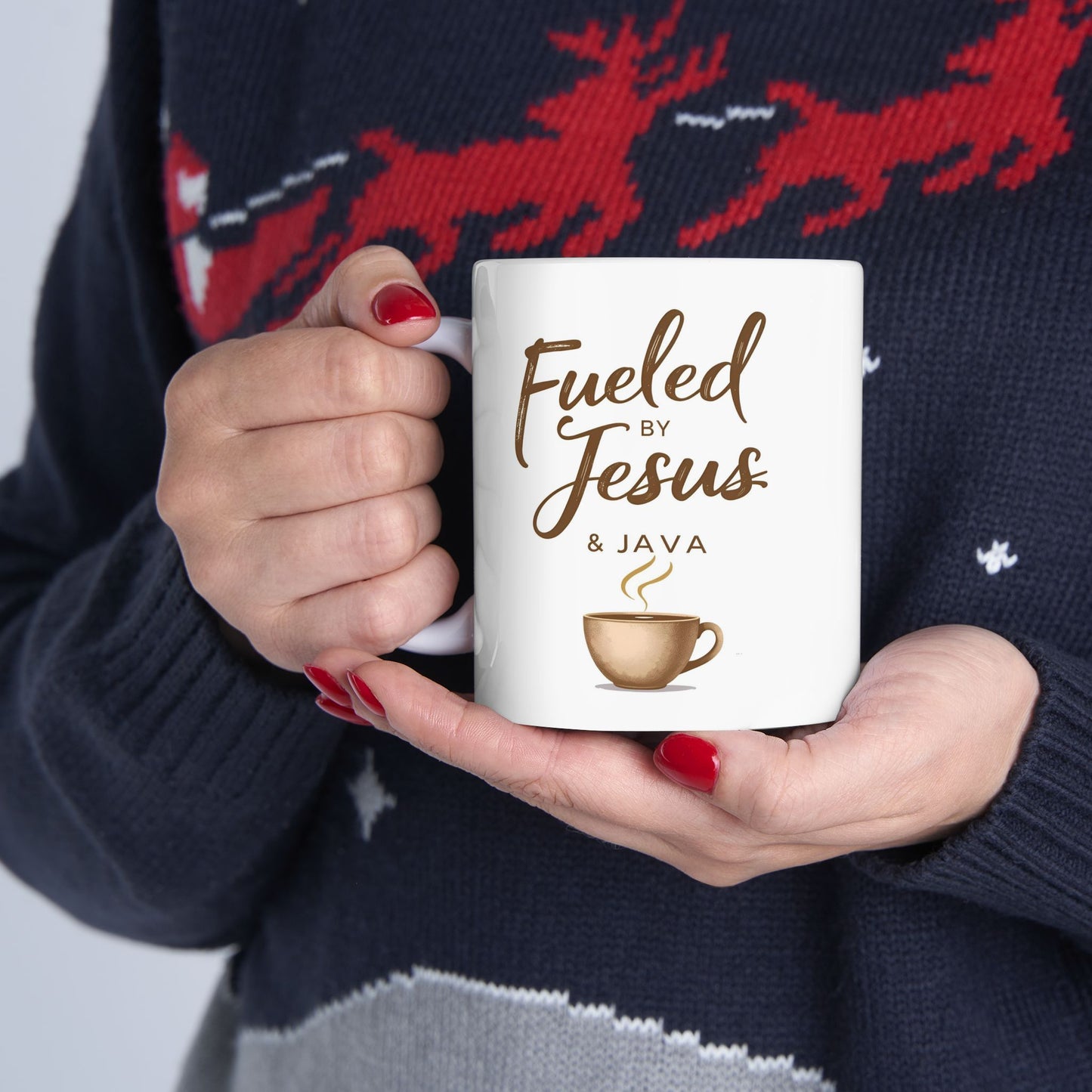Ceramic Mug — "Find Joy in the Little Things" Inspirational Coffee Cup