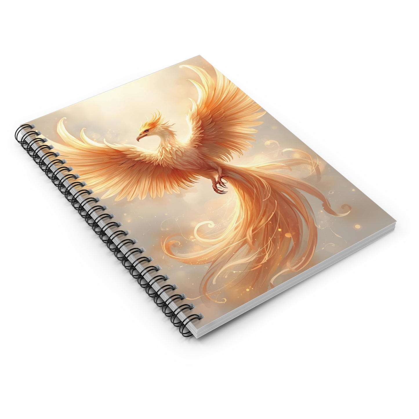 Rising Phoenix Spiral Notebook — Lined Journal for Inspiration & Creative Writing