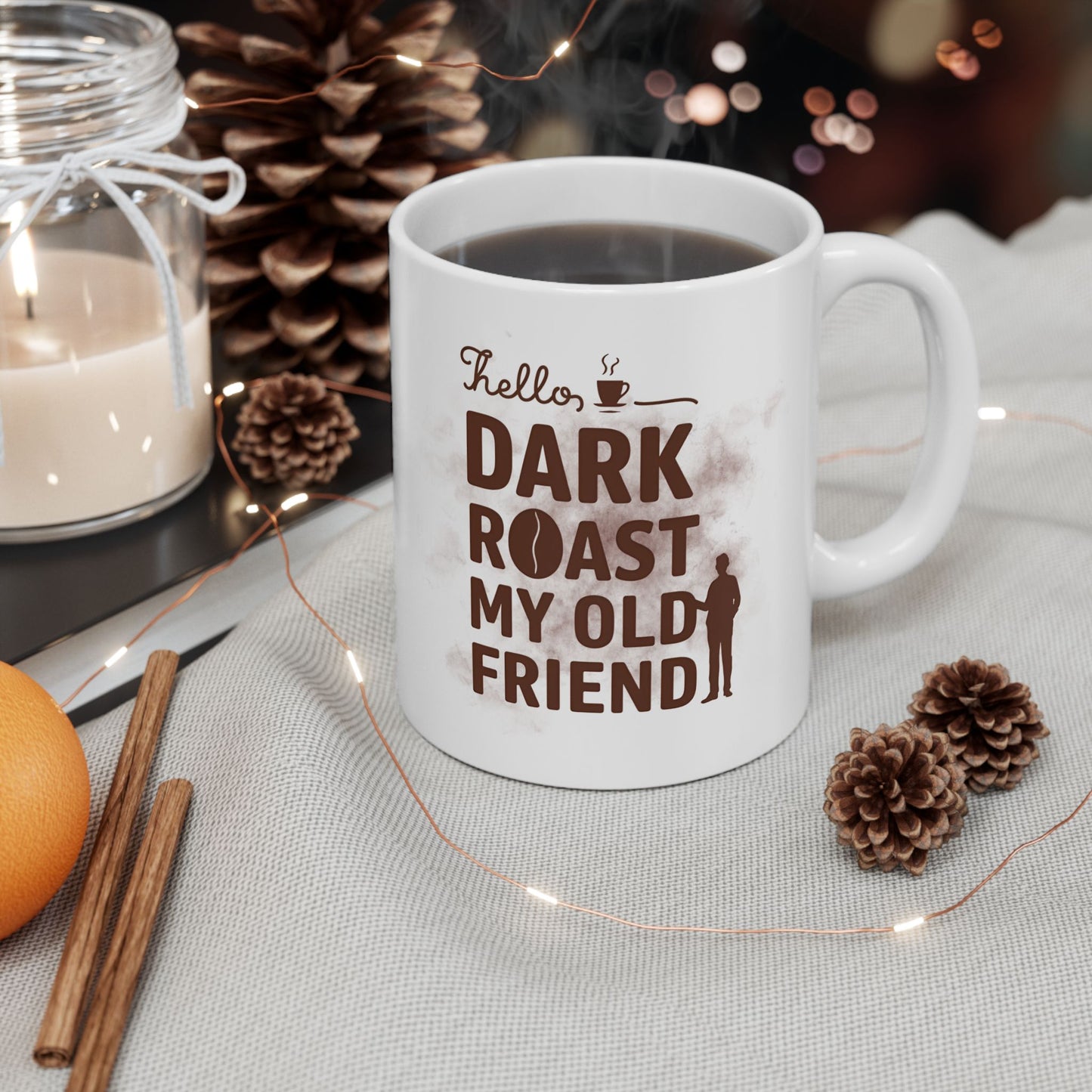 Dog Mom Friends Ceramic Mug — 'Dog Mom' Rustic Coffee Cup for Pet Lovers (11oz, 15oz)