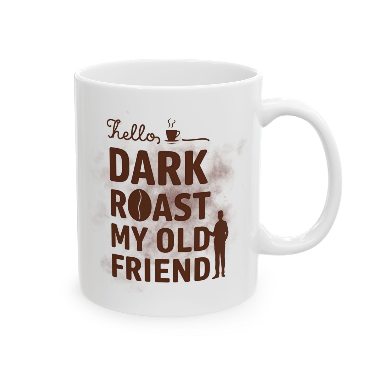 Dog Mom Friends Ceramic Mug — 'Dog Mom' Rustic Coffee Cup for Pet Lovers (11oz, 15oz)