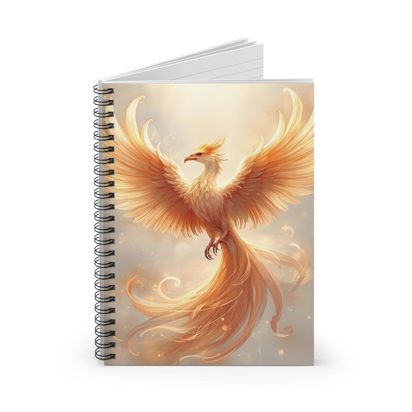 Rising Phoenix Spiral Notebook — Lined Journal for Inspiration & Creative Writing
