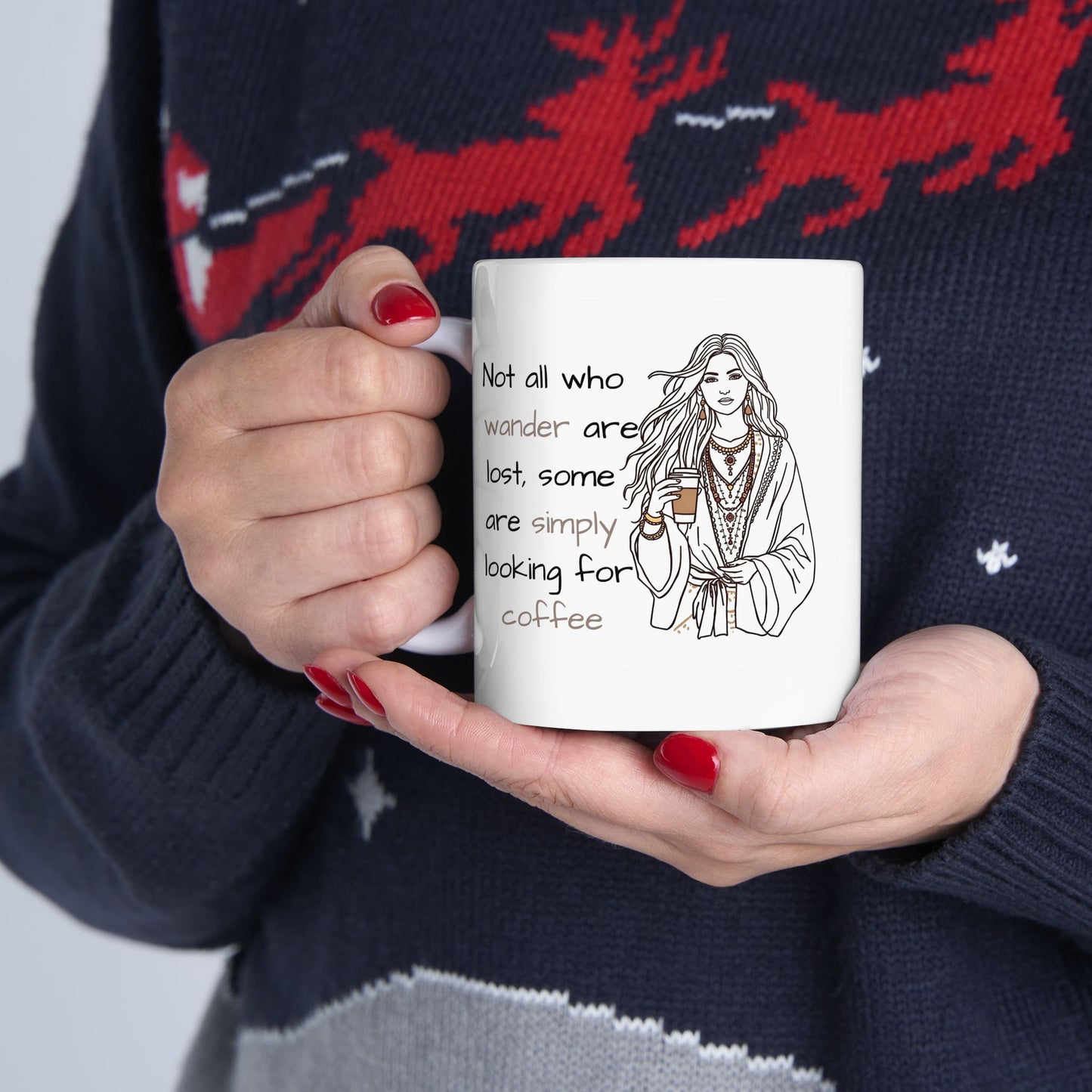 Inspirational Jesus Quote Ceramic Mug — Faith Coffee Cup (11oz/15oz)