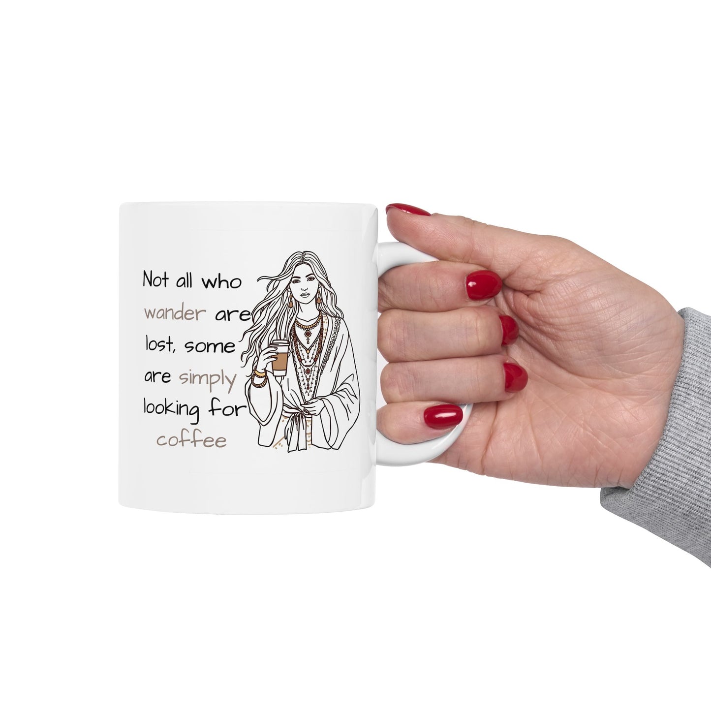 Inspirational Jesus Quote Ceramic Mug — Faith Coffee Cup (11oz/15oz)