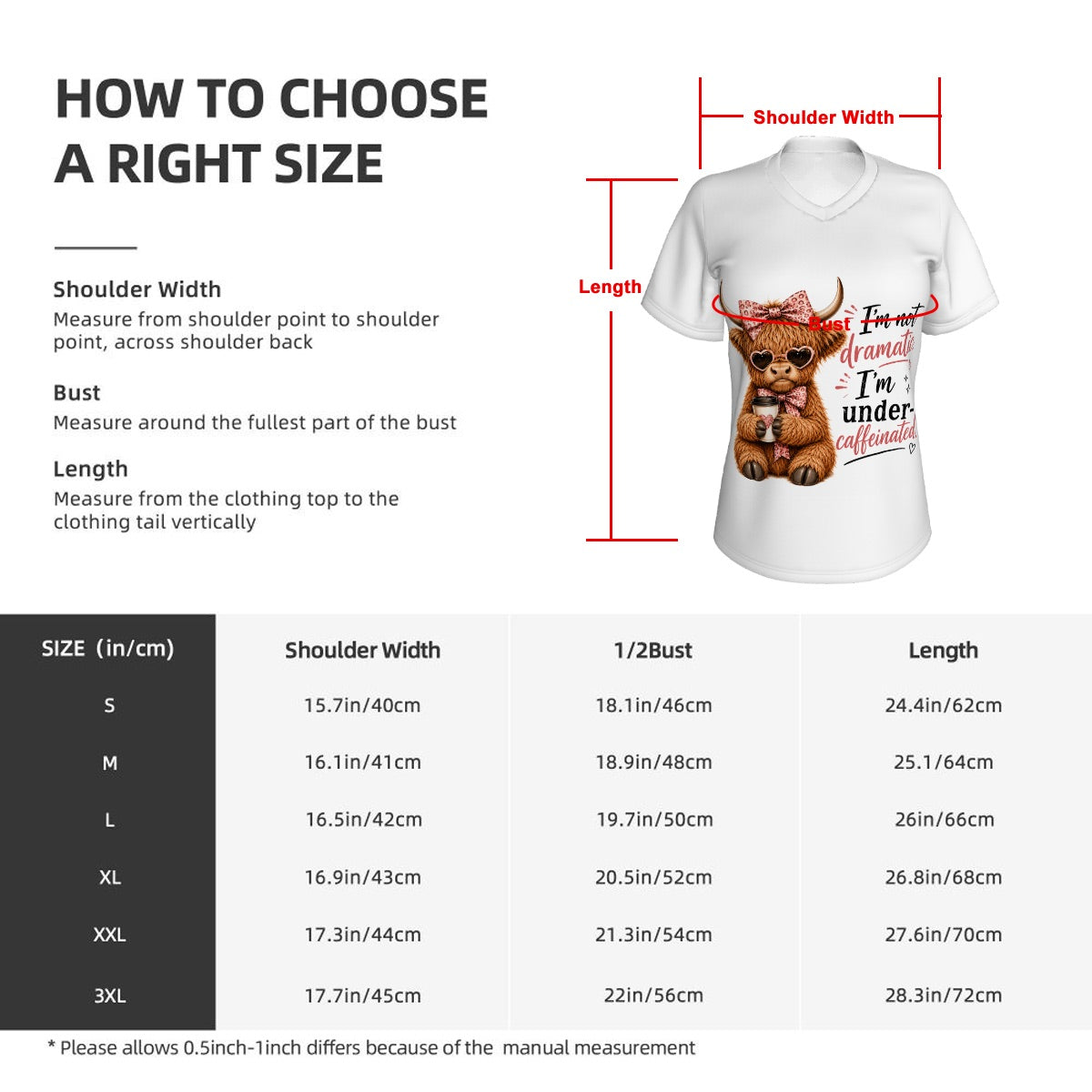 Women's Highland cow Graphic Tee
